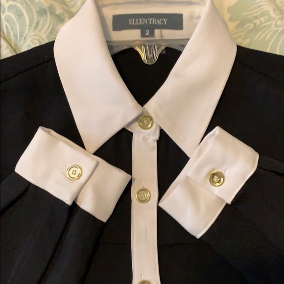 Chic black and white shirt dress - Picture 2 of 2